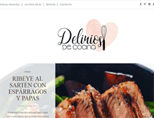 Tablet Screenshot of deliriosdecocina.com